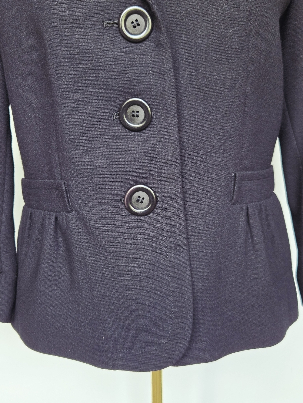Talbots Black Blazer Size-8P - Picture 3 of 12